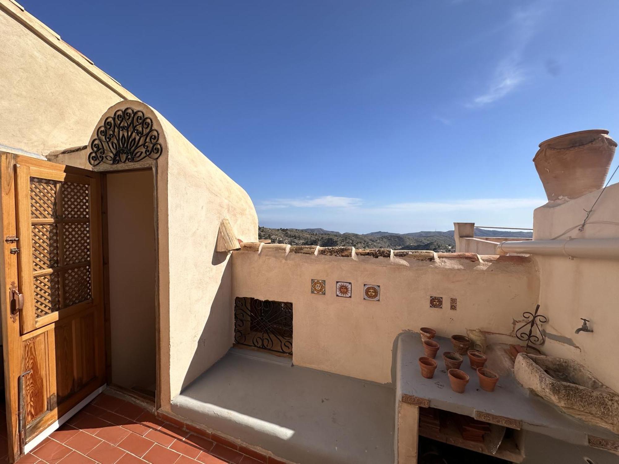 Casa Con Vistas Al Mar Y Patio De Buganvillas Aigues Eksteriør billede
